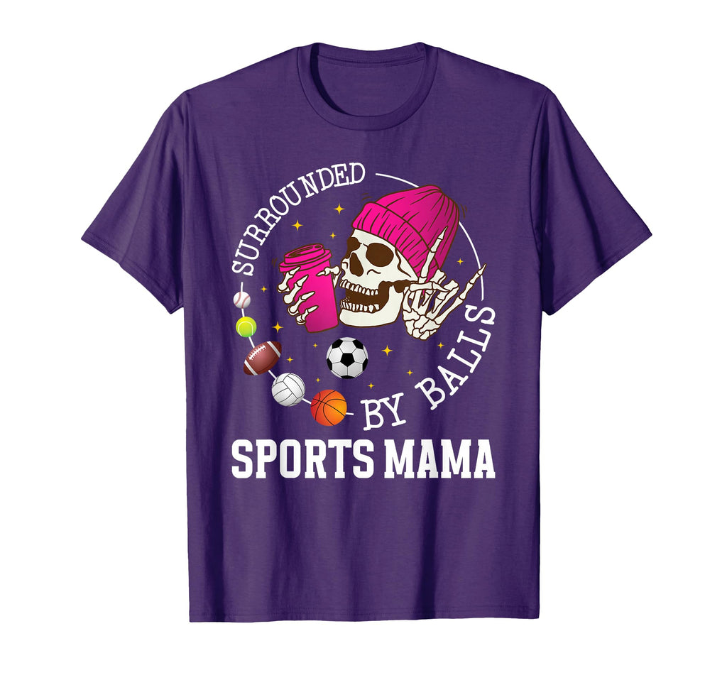 Sports Mama Funny Sports Mom Sports T-Shirt - Custom Art Print Unisex - T-Shirt, Sweatshirt, Hoodie