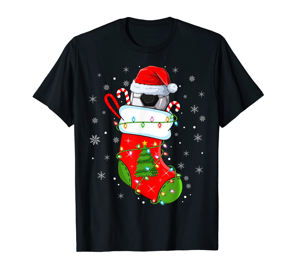 Soccer Socks Funny Santa Soccer T-Shirt - Graphic Print Men Women - T-Shirt, Sweatshirt, Hoodie