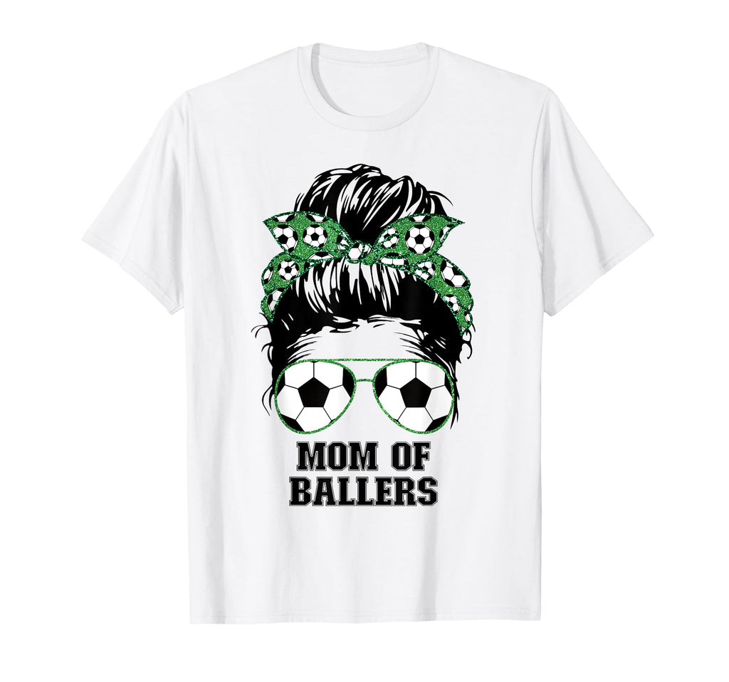 Mom Ballers Messy Bun Womens T-Shirt - Casual Everyday Wear Men Women - T-Shirt, Sweatshirt, Hoodie