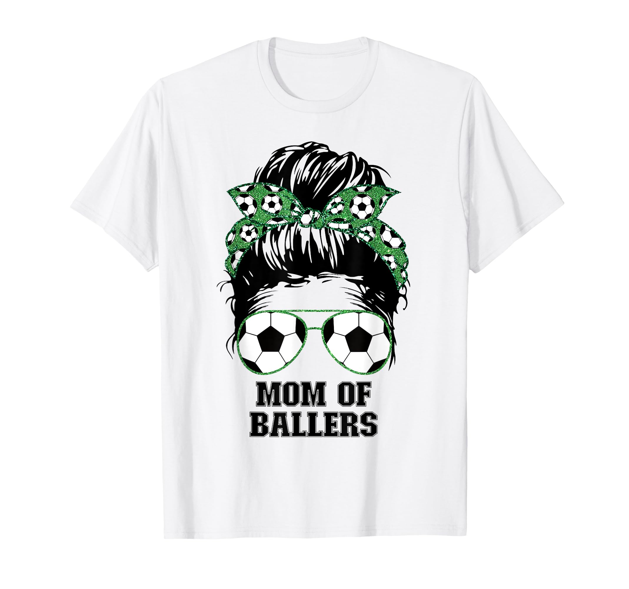 Mom Ballers Messy Bun Womens Funny T-Shirt - Unique Graphic Unisex - T-Shirt, Sweatshirt, Hoodie