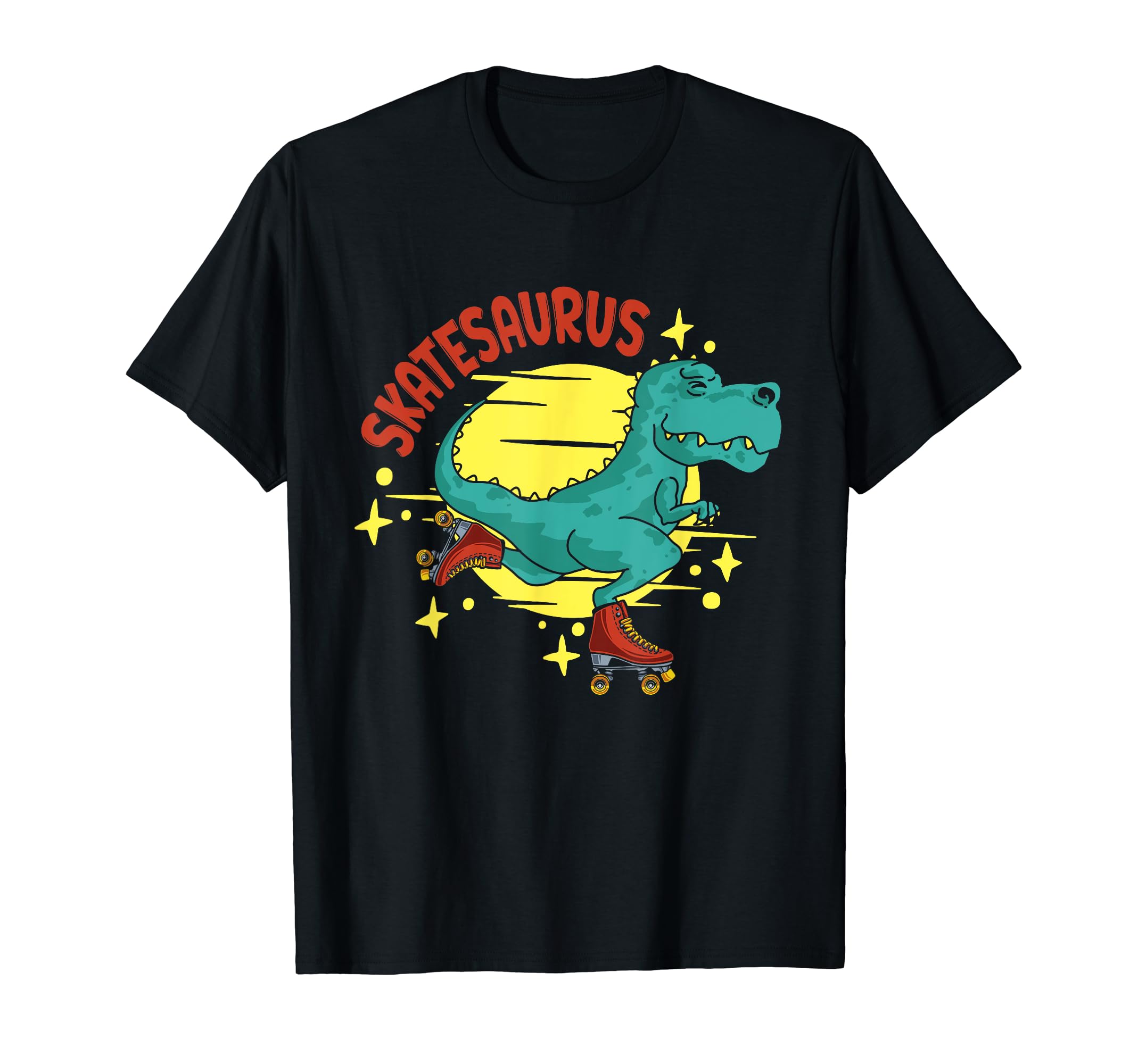 Skatesaurus Roller Skates Roller T-Shirt - Minimalist Print for Adults - T-Shirt, Sweatshirt, Hoodie