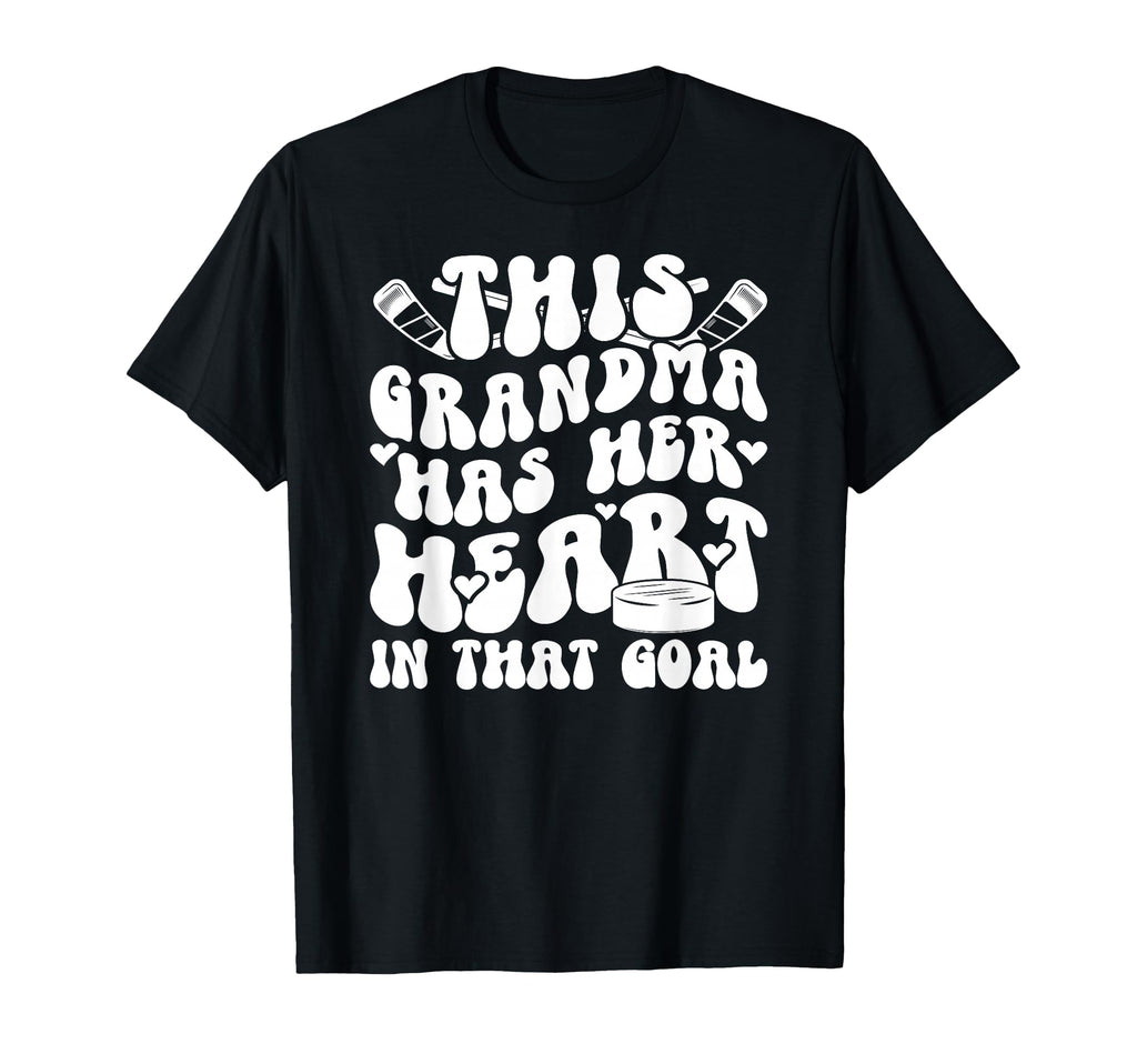 Groovy Hockey Goalie Grandma Hockey T-Shirt - Unique Graphic Men Women - T-Shirt, Sweatshirt, Hoodie