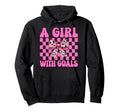 Be Goals Soccer Coquette Bow Hoodie - Unique Graphic Unisex - T-Shirt, Sweatshirt, Hoodie