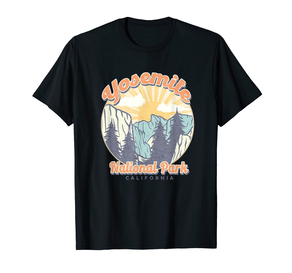 Yosemite National Park Distressed T-Shirt - Fun Novelty Design for Adults - T-Shirt, Sweatshirt, Hoodie