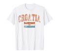 Threadrock Faded Croatia Flag T-Shirt - Streetwear Style for Adults - T-Shirt, Sweatshirt, Hoodie