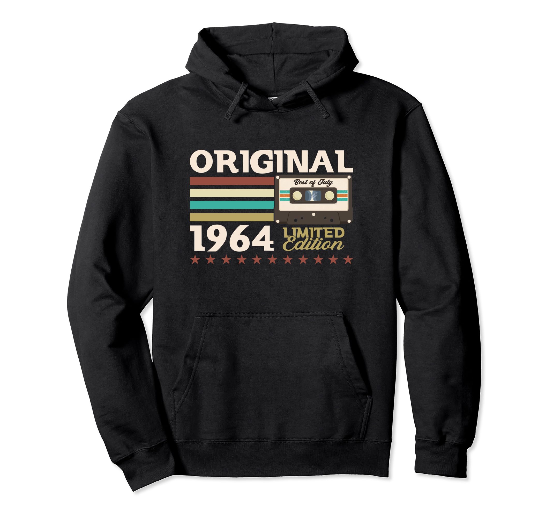 60Th Birthday July 1964 Cassette Gifts Hoodie - Trendy Graphic Men Women - T-Shirt, Sweatshirt, Hoodie