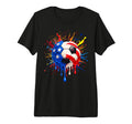4Th July Funny Soccer Drip Patriotic Us T-Shirt - Custom Art Print Unisex - T-Shirt, Sweatshirt, Hoodie