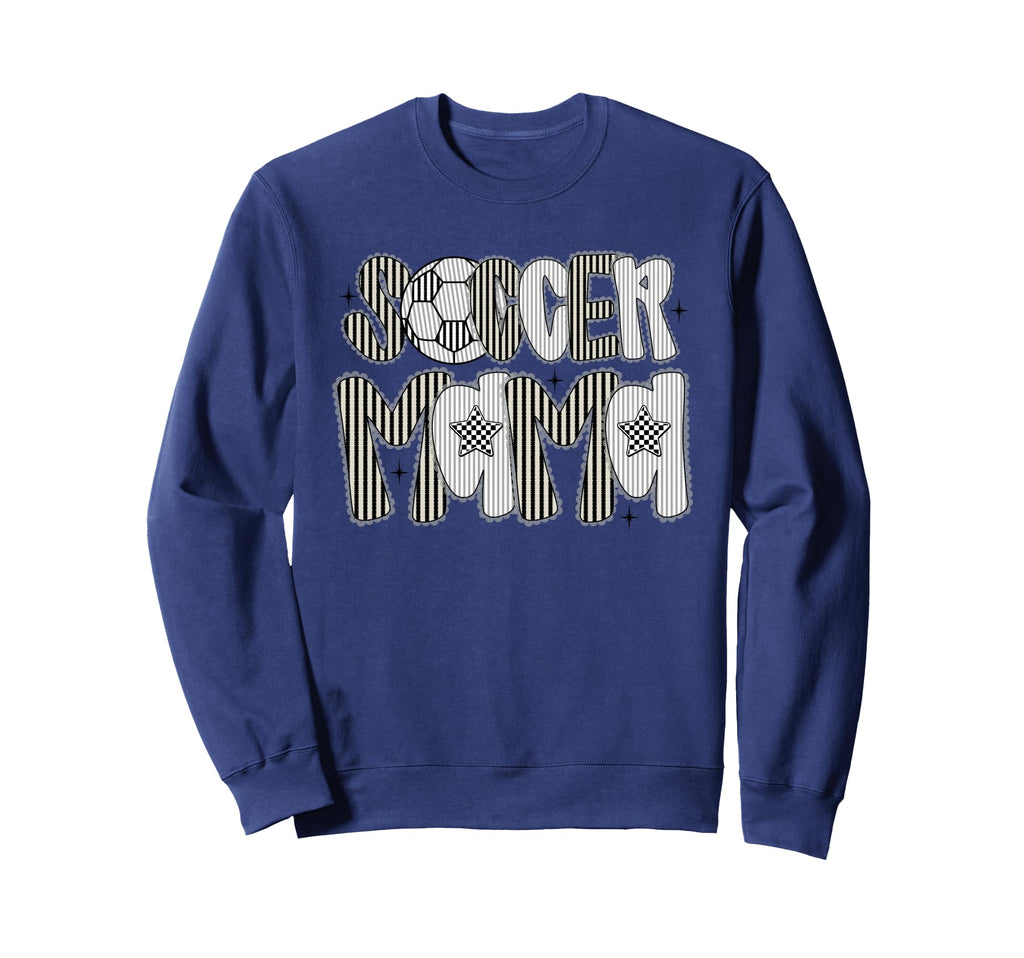 Soccer Mama Lace Mothers Day Soccer Sweatshirt - Trendy Graphic Men Women - T-Shirt, Sweatshirt, Hoodie