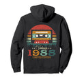 Cassette Tape 1988 Birthday Hoodie - Aesthetic Graphic Unisex - T-Shirt, Sweatshirt, Hoodie