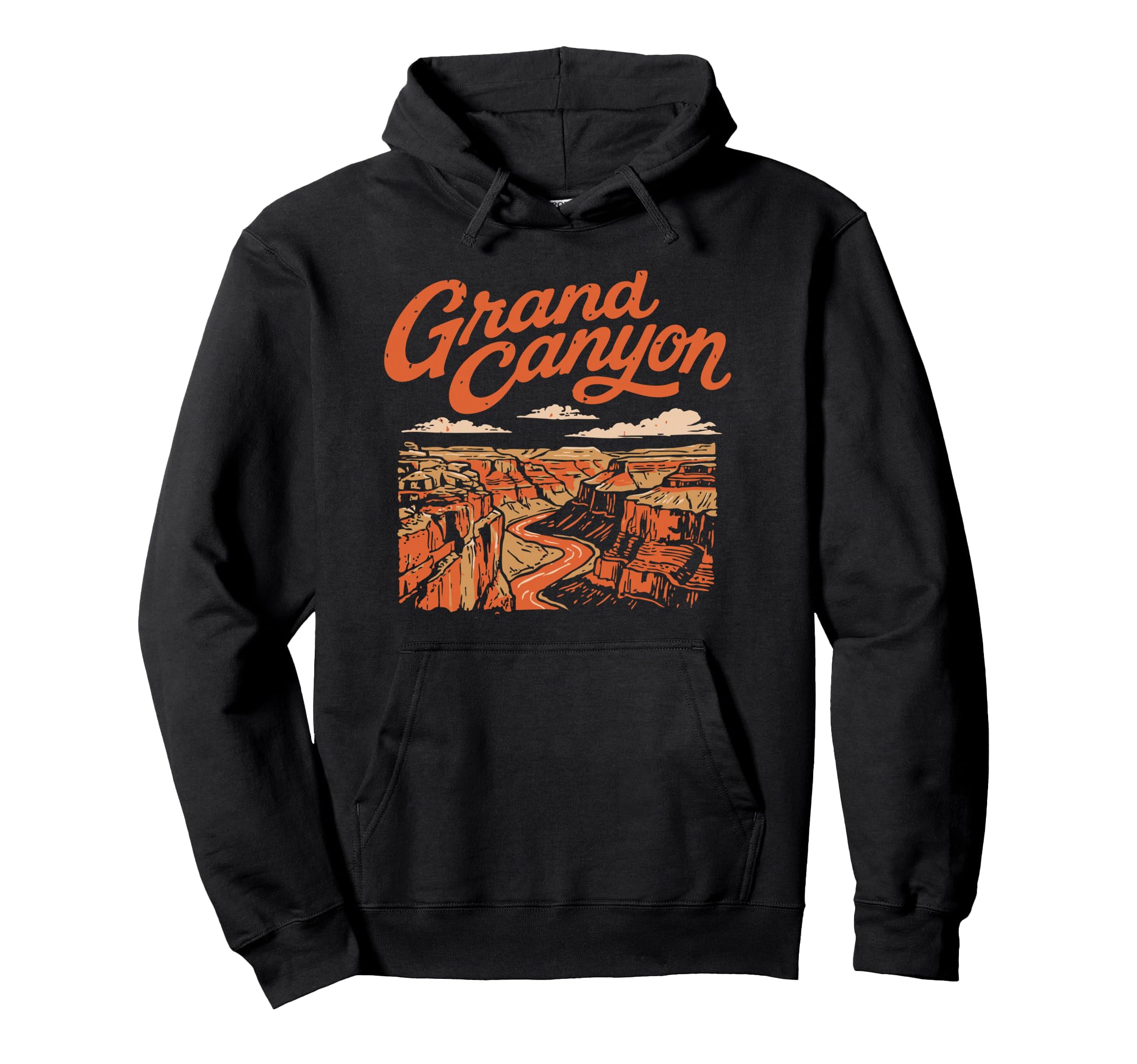 Grand Canyon National Park 80S Hoodie - Fun Novelty Design Men Women - T-Shirt, Sweatshirt, Hoodie