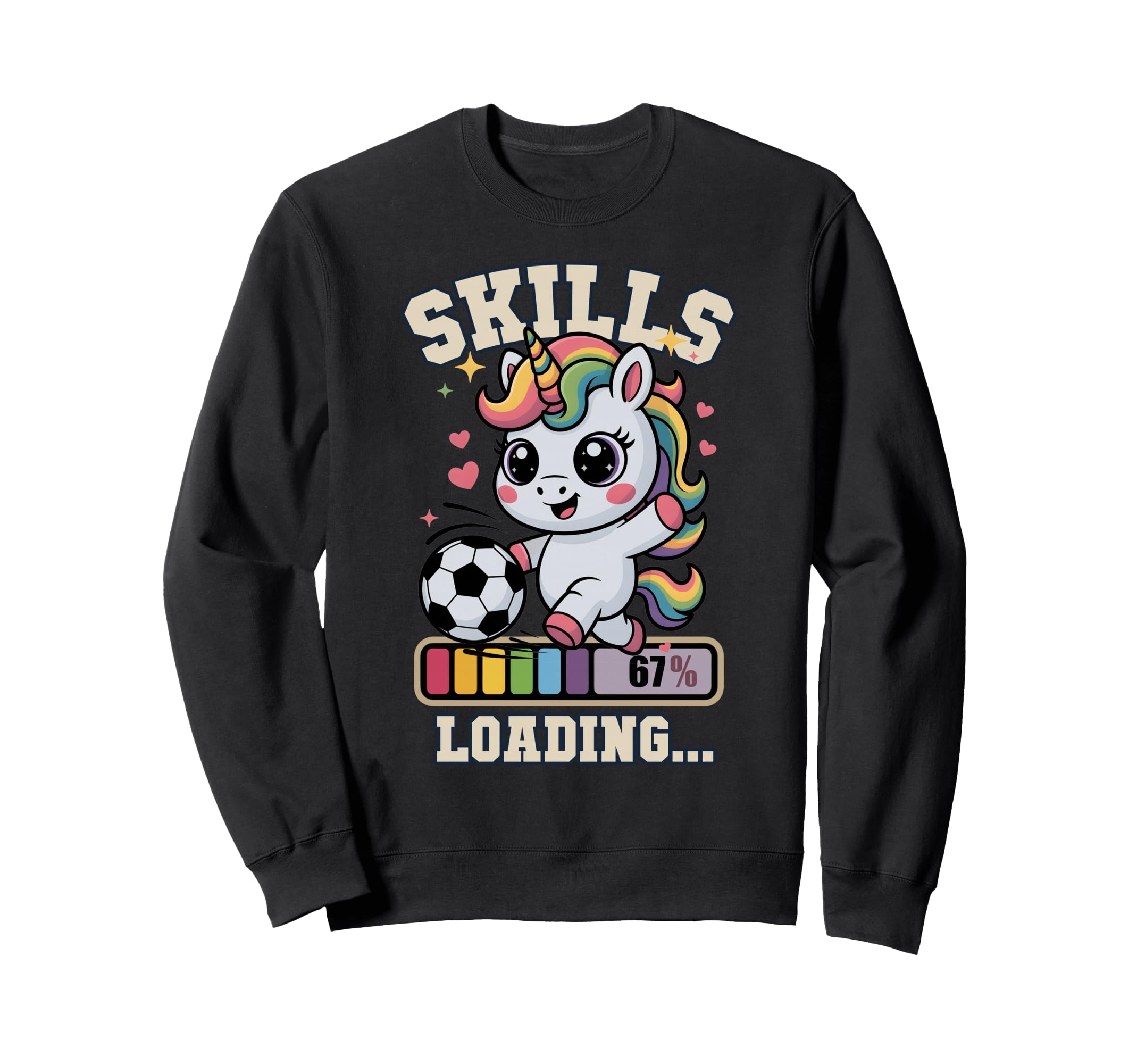 Skills Loading Soccer Unicorn Gym Sweatshirt - Novelty Apparel Unisex - T-Shirt, Sweatshirt, Hoodie