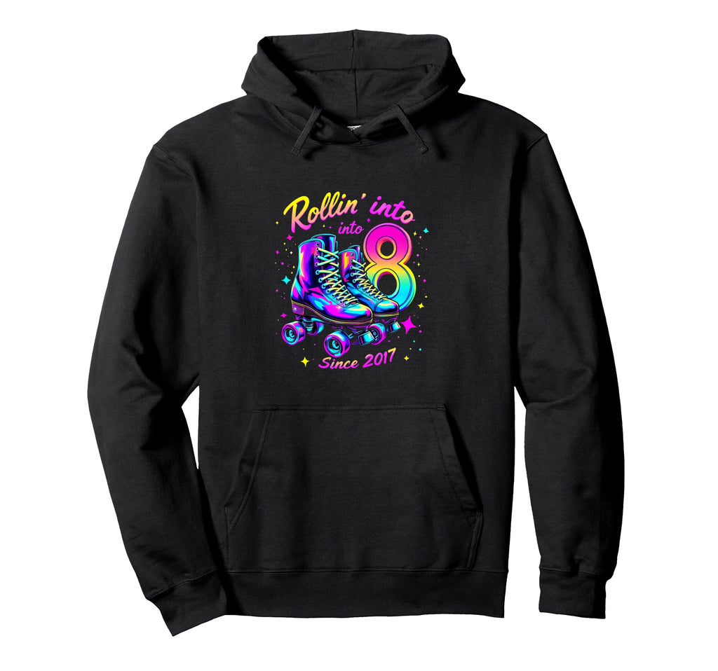 Roller Skates Awesome Since 2017 Hoodie - Unique Graphic Unisex - T-Shirt, Sweatshirt, Hoodie
