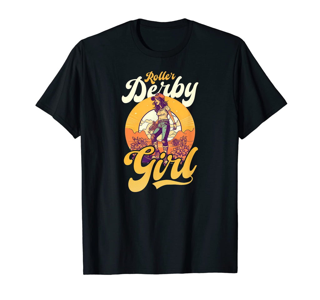 Sunset Roller Roller Derby T-Shirt - Novelty Apparel for Adults - T-Shirt, Sweatshirt, Hoodie