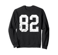 Distressed White Number 82 Jersey Sweatshirt - Custom Art Print Unisex - T-Shirt, Sweatshirt, Hoodie