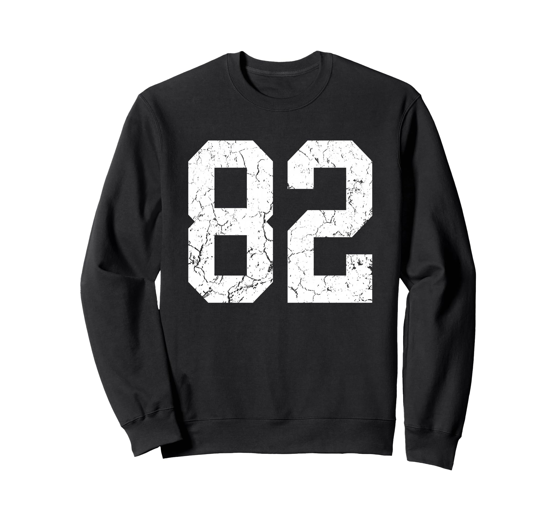 Distressed White Number 82 Jersey Sweatshirt - Custom Art Print Unisex - T-Shirt, Sweatshirt, Hoodie