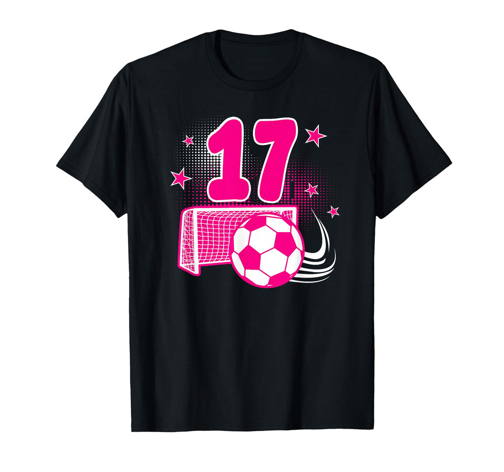 17 Years Old Birthday 17Th Soccer Themed T-Shirt - Minimalist Print Unisex - T-Shirt, Sweatshirt, Hoodie