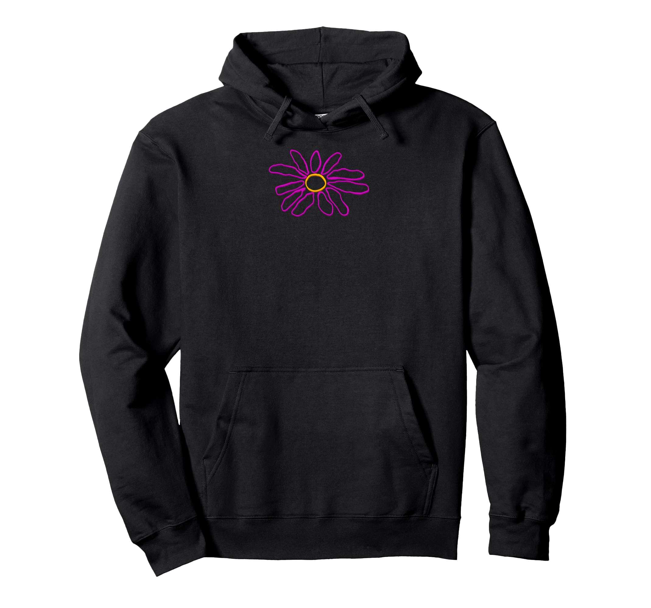 Colorful Flower Pattern Vibrant Floral Hoodie - Unique Graphic Men Women - T-Shirt, Sweatshirt, Hoodie