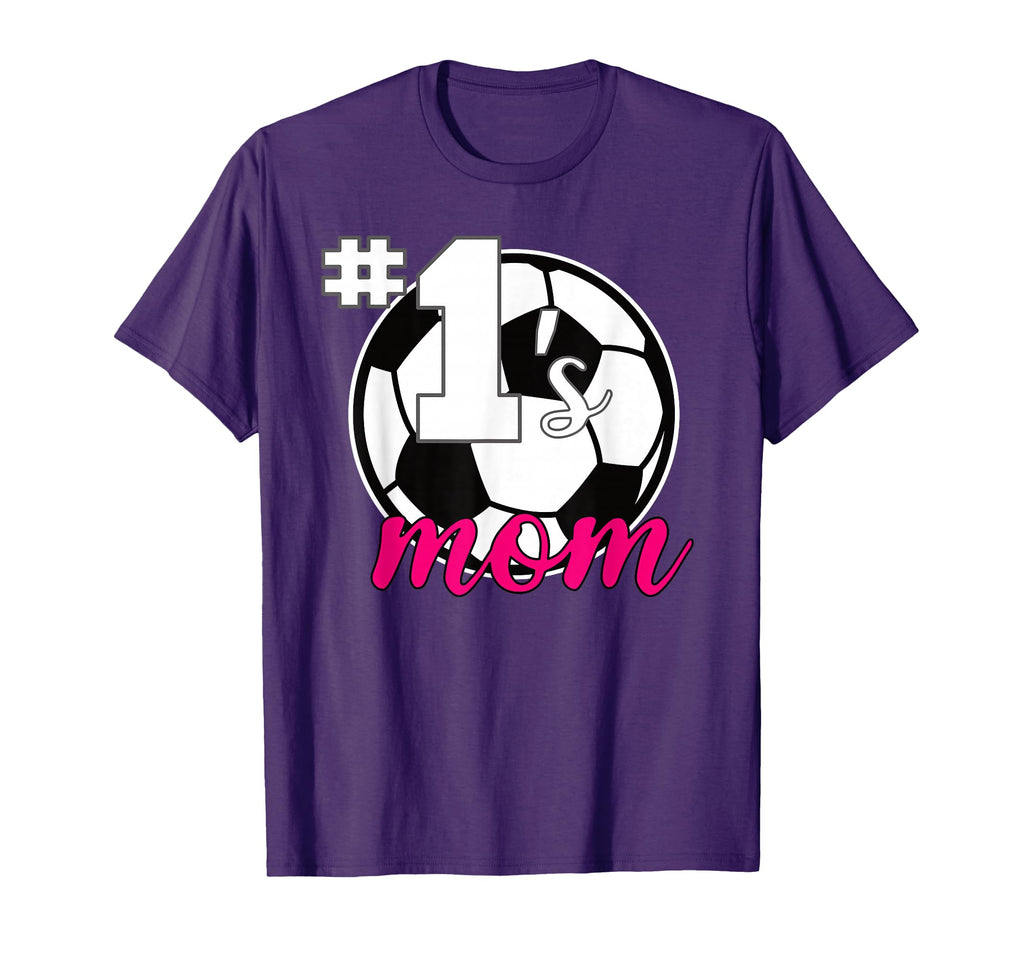 Soccer Mom 1S Mom Number 1 Soccer Jersey T-Shirt - Graphic Print Unisex - T-Shirt, Sweatshirt, Hoodie