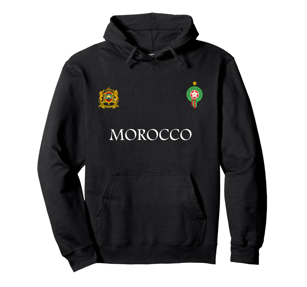 Morocco Flag Moroccan Soccer Morocco Hoodie - Trendy Graphic for Adults - T-Shirt, Sweatshirt, Hoodie