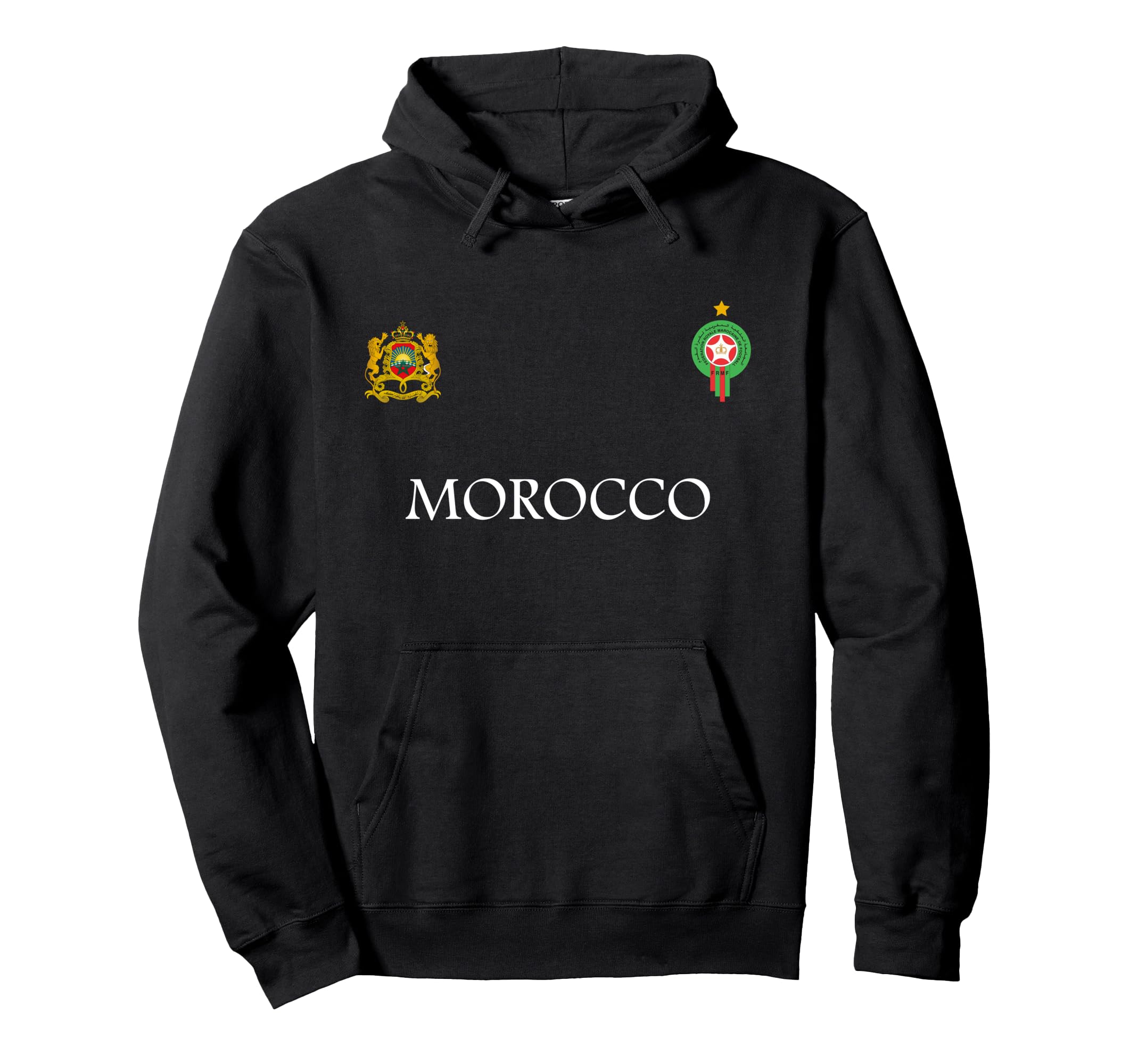 Morocco Flag Moroccan Soccer Morocco Hoodie - Trendy Graphic for Adults - T-Shirt, Sweatshirt, Hoodie
