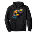Led Neon Hip Hop Old School Graffiti Tin Hoodie - Graphic Print Unisex - T-Shirt, Sweatshirt, Hoodie
