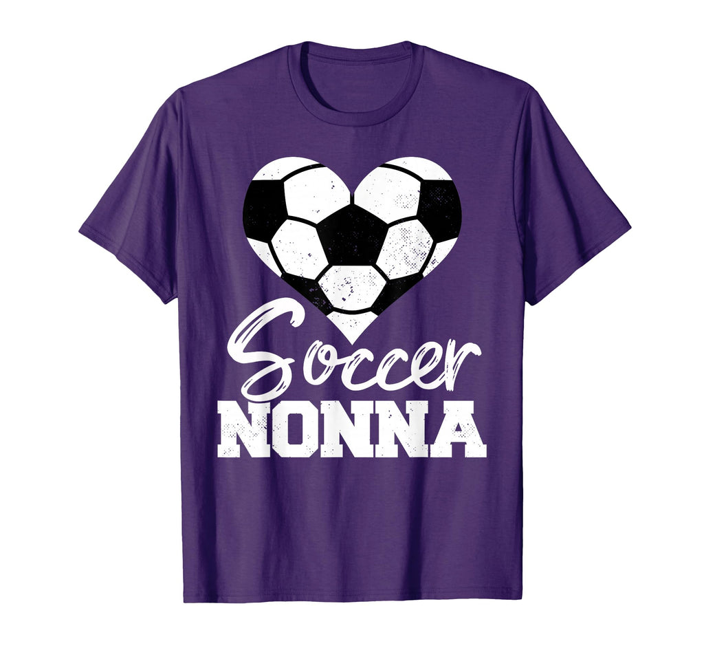 Soccer Nonna Heart Funny Heartfelt Love T-Shirt - Custom Art Print Unisex - T-Shirt, Sweatshirt, Hoodie