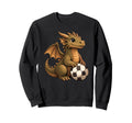 Funny Dragon Soccer Ball Sweatshirt - Aesthetic Graphic Unisex - T-Shirt, Sweatshirt, Hoodie