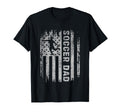 Soccer Dad Flag And Player Silhouette T-Shirt - Trendy Graphic Unisex - T-Shirt, Sweatshirt, Hoodie