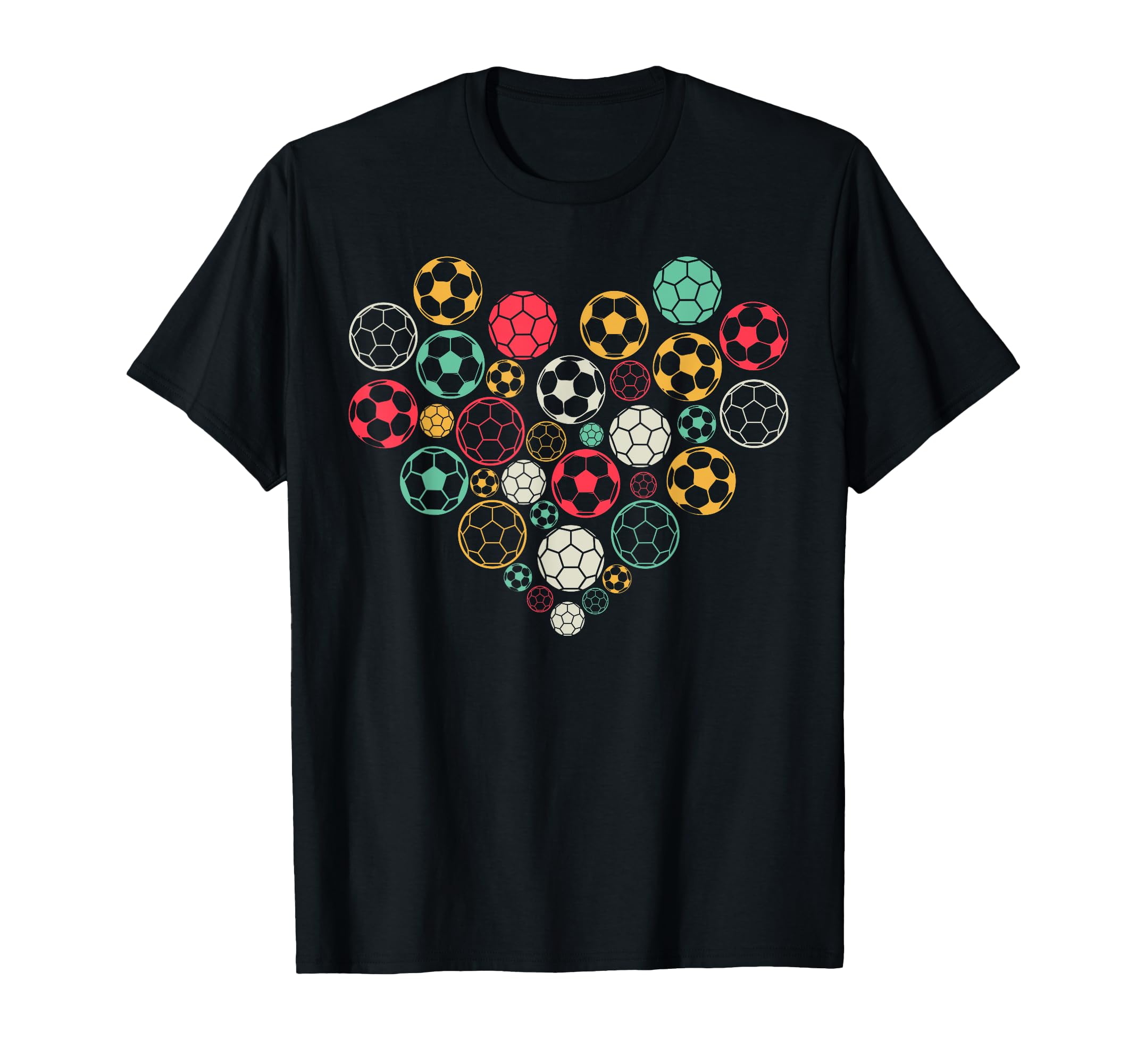Soccer Ball Heart Soccer Lover Soccer T-Shirt - Graphic Print Unisex - T-Shirt, Sweatshirt, Hoodie