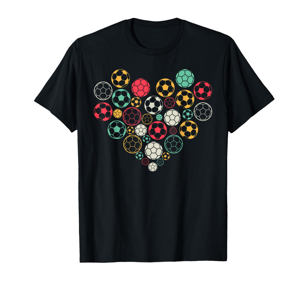 Soccer Ball Heart Soccer Lover Soccer T-Shirt - Custom Art Print Unisex - T-Shirt, Sweatshirt, Hoodie