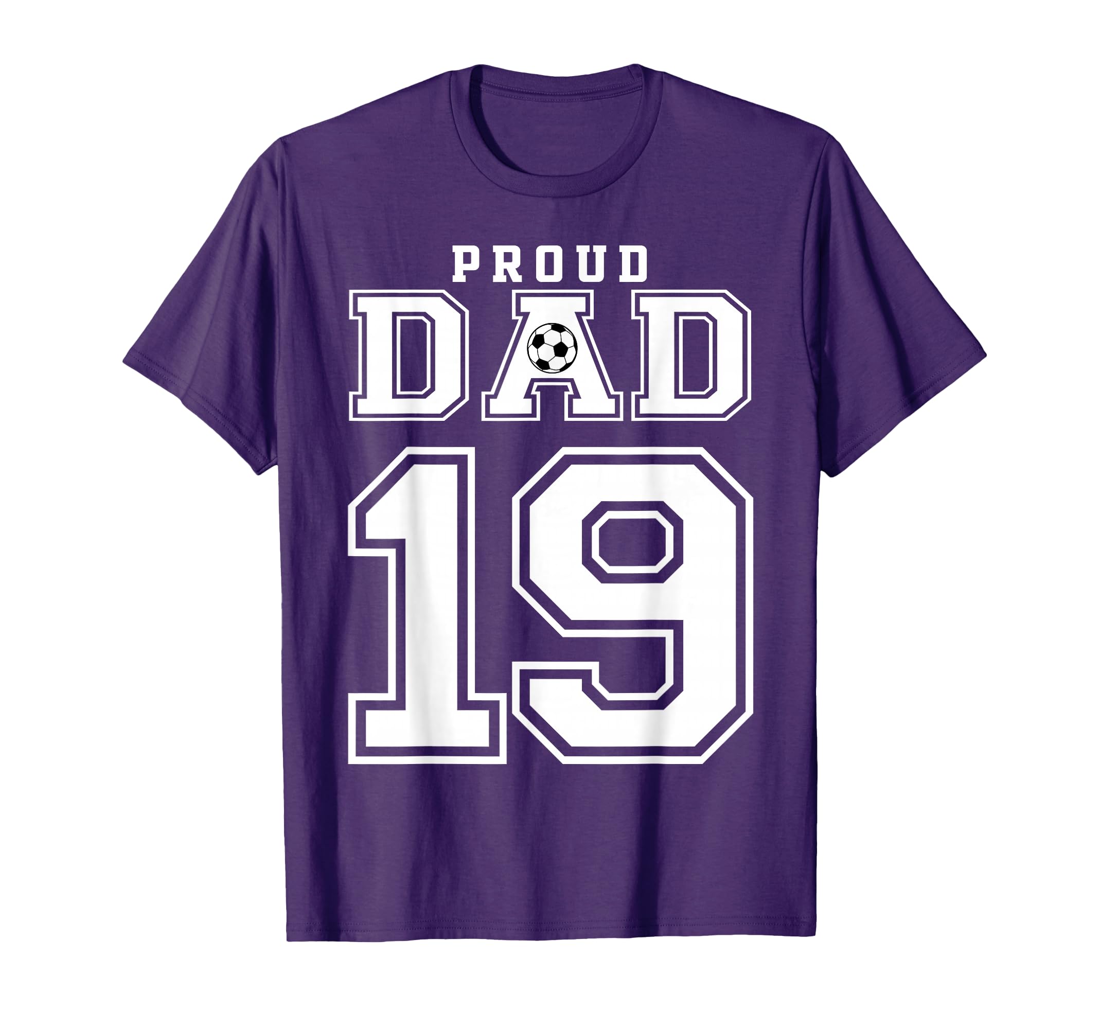 Number 19 Custom Proud Soccer Futbol T-Shirt - Minimalist Print Men Women - T-Shirt, Sweatshirt, Hoodie