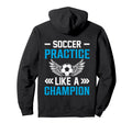 Football Jersey Soccer Practice Hoodie - Casual Everyday Wear Men Women - T-Shirt, Sweatshirt, Hoodie