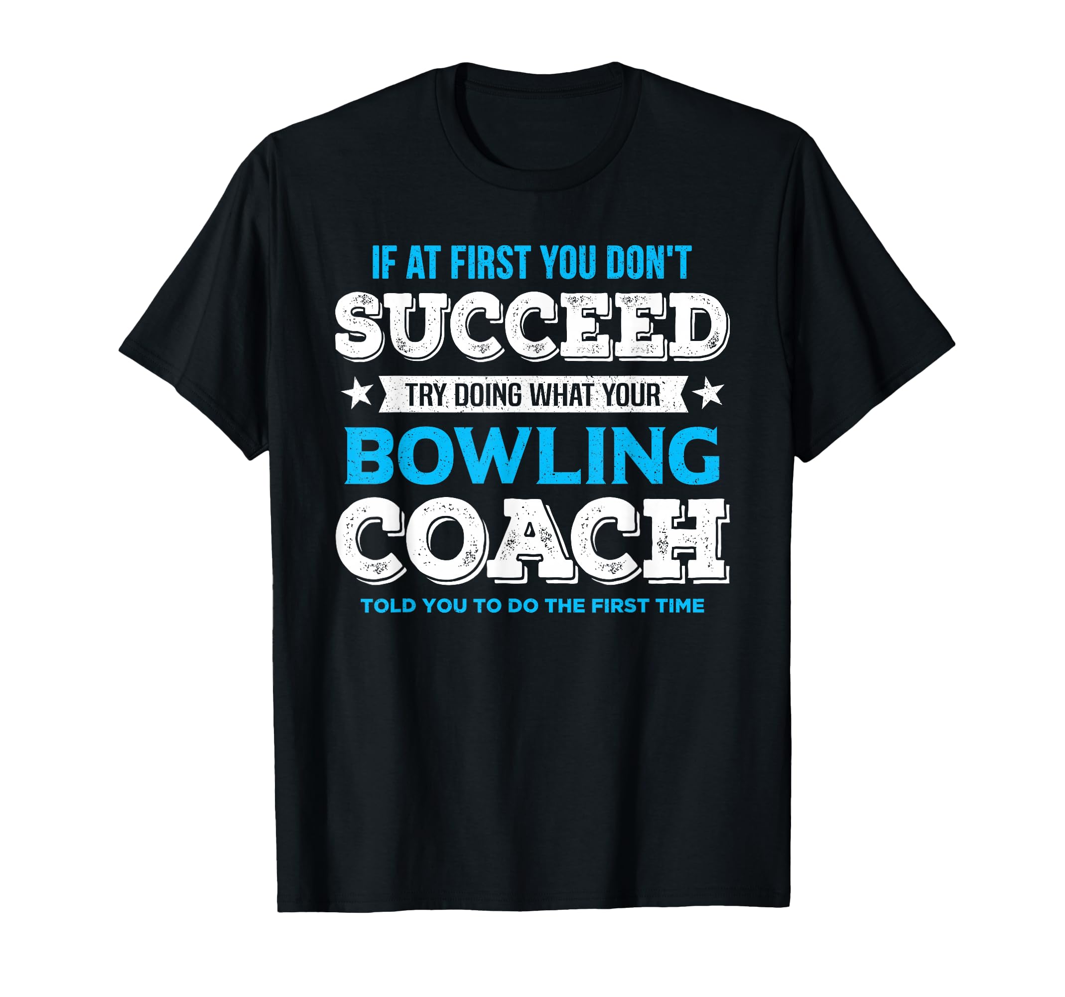 Funny Bowling Game Coach Mens Black T-Shirt - Novelty Apparel for Adults - T-Shirt, Sweatshirt, Hoodie