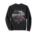 Route 66 Mother Road American Flag Sweatshirt - Custom Art Print for Adults - T-Shirt, Sweatshirt, Hoodie