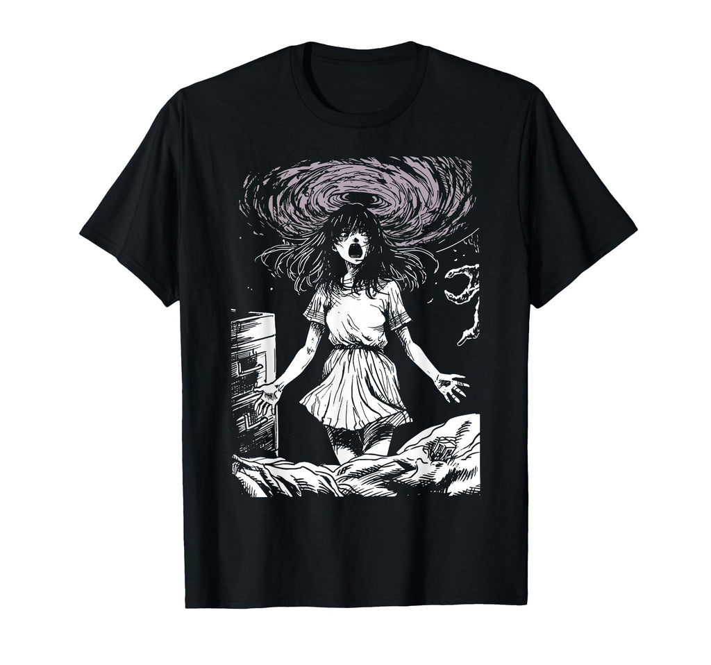 Anime Manga Horror 80S 90S Grunge T-Shirt - Casual Everyday Wear Men Women - T-Shirt, Sweatshirt, Hoodie