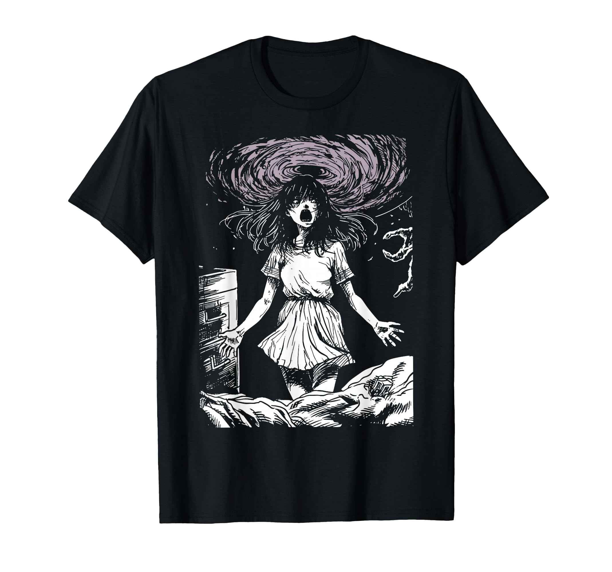 Anime Manga Horror 80S 90S Grunge T-Shirt - Casual Everyday Wear Men Women - T-Shirt, Sweatshirt, Hoodie
