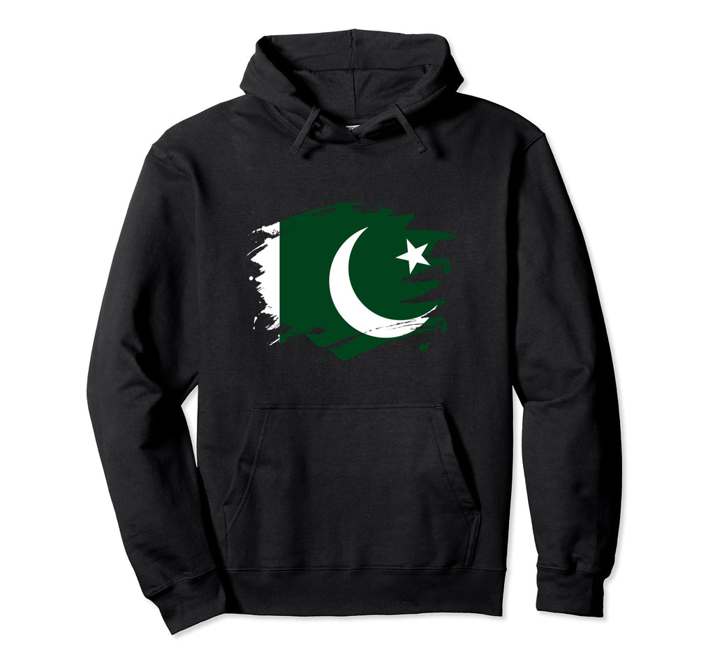 Pakistan Paint Splatter Flag Pakistani Hoodie - Custom Art Print Unisex - T-Shirt, Sweatshirt, Hoodie