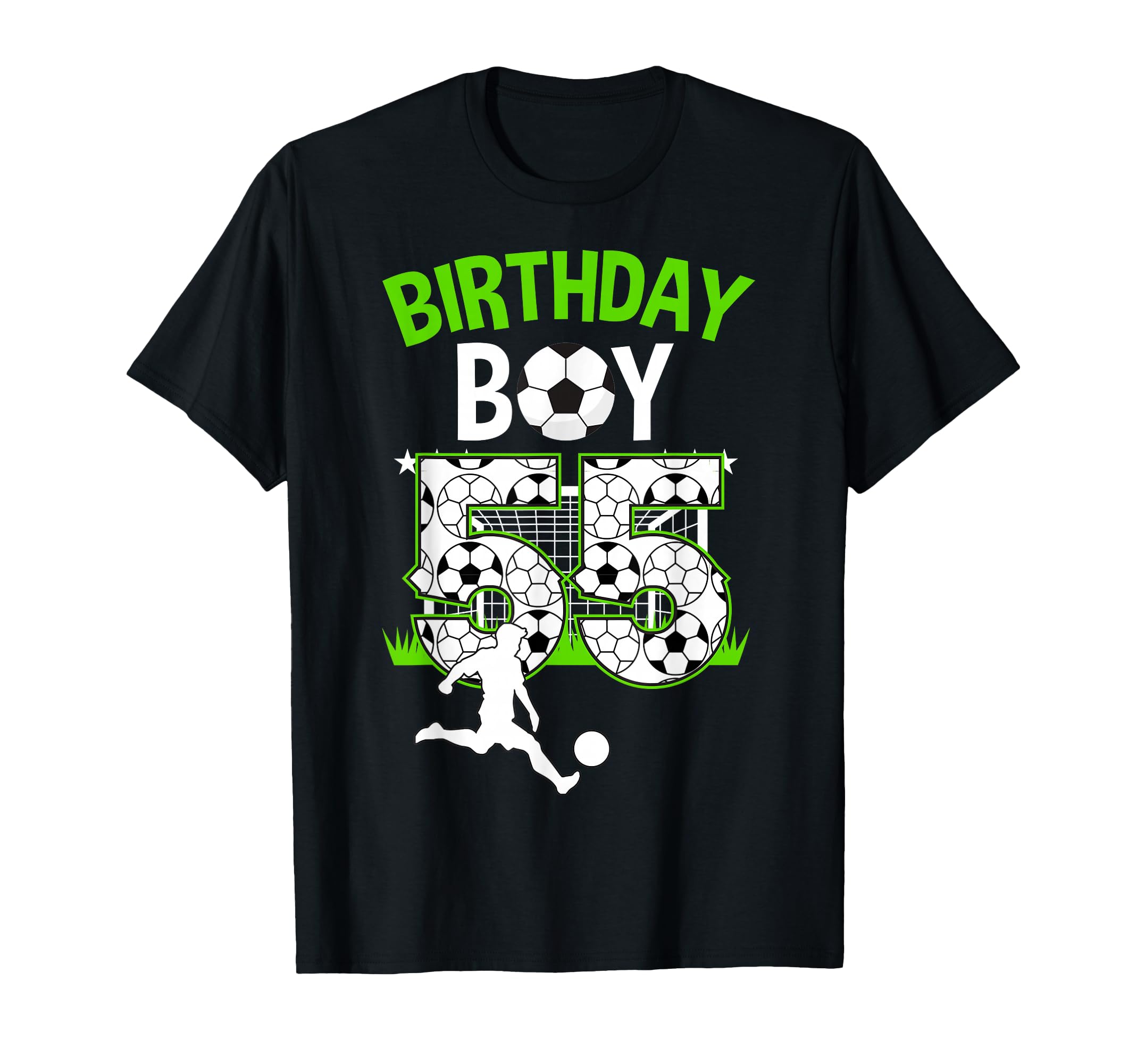 Birthday Soccer 55 Year Old Who Loves T-Shirt - Unique Graphic Unisex - T-Shirt, Sweatshirt, Hoodie