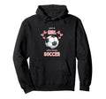 Who Loves Soccer Ball Player Hoodie - Novelty Apparel for Adults - T-Shirt, Sweatshirt, Hoodie