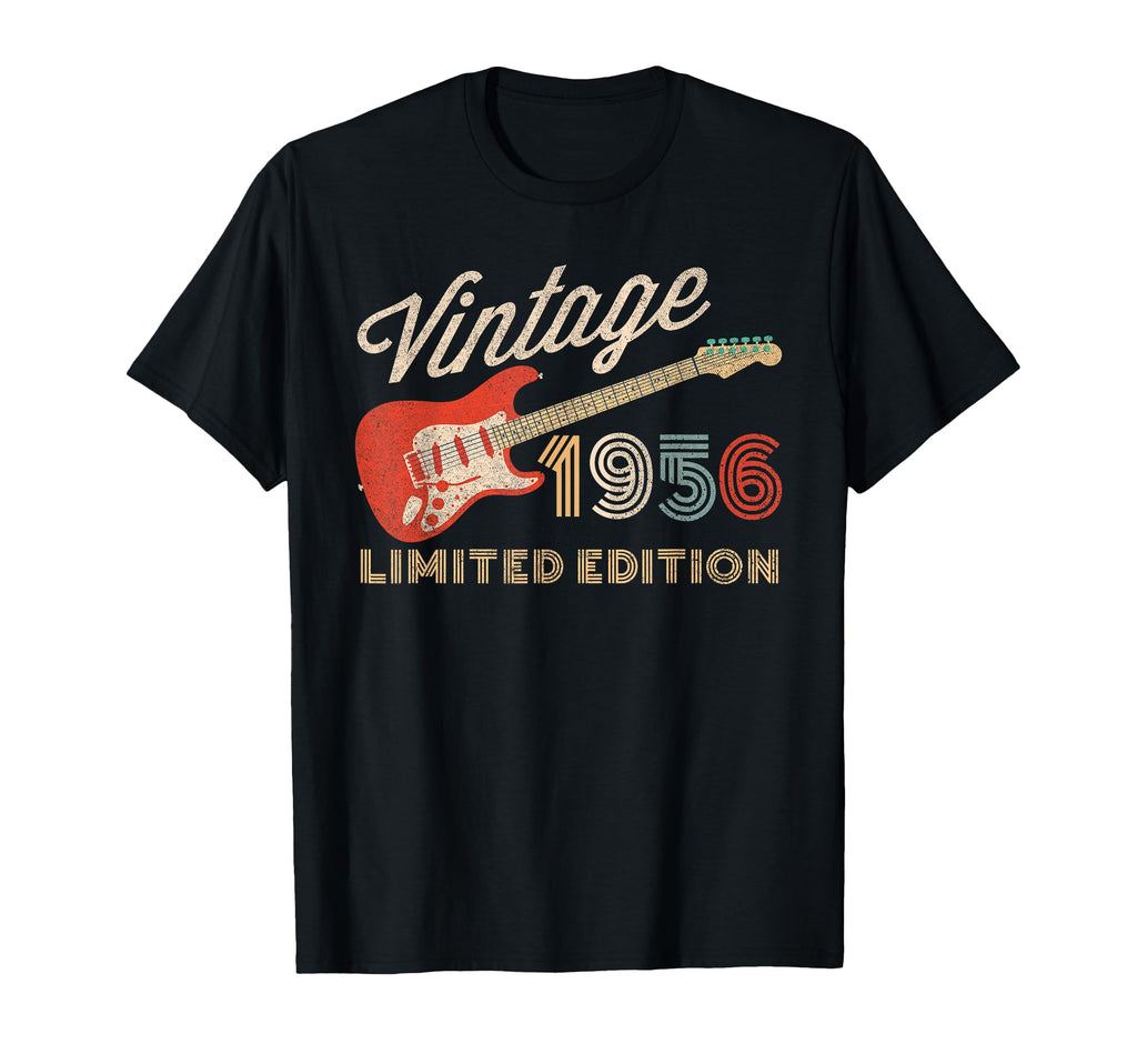 1956 Guitar Year Birth Birthday T-Shirt - Casual Everyday Wear for Adults - T-Shirt, Sweatshirt, Hoodie