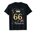 Happy 66 And Fabulous Crown Heart T-Shirt - Custom Art Print for Adults - T-Shirt, Sweatshirt, Hoodie
