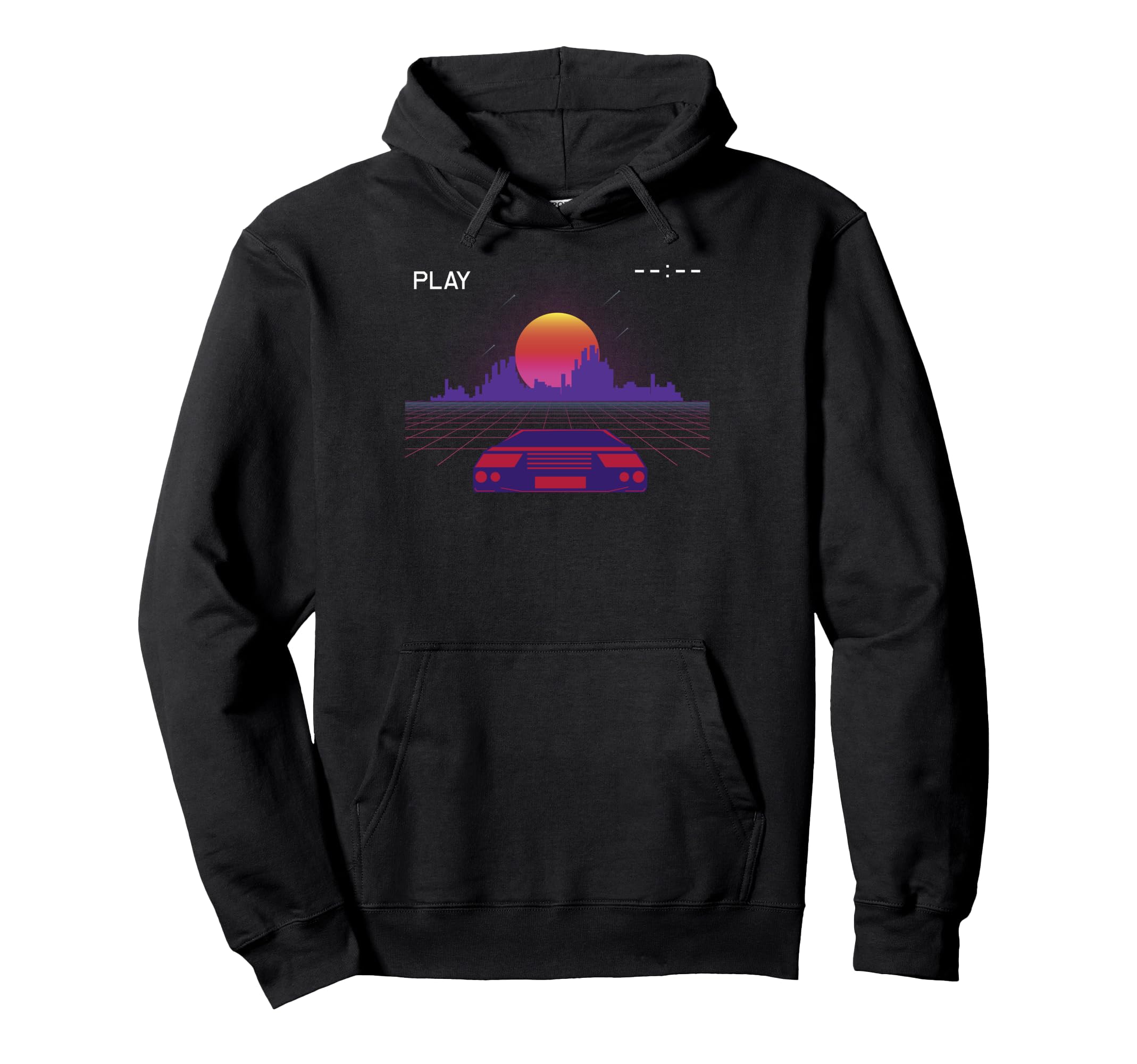 Synthwave Game Fast Car Gift Hoodie - Graphic Print Men Women - T-Shirt, Sweatshirt, Hoodie