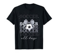 Groovy Soccer Coquette Bow Soccer All Day T-Shirt - Unique Graphic Unisex - T-Shirt, Sweatshirt, Hoodie