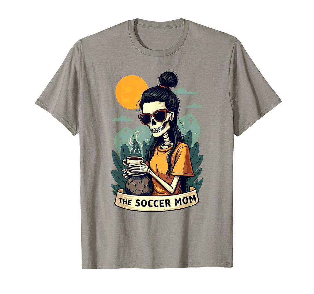 Gothic Tarot Card Skeleton Coffee T-Shirt - Novelty Apparel for Adults - T-Shirt, Sweatshirt, Hoodie