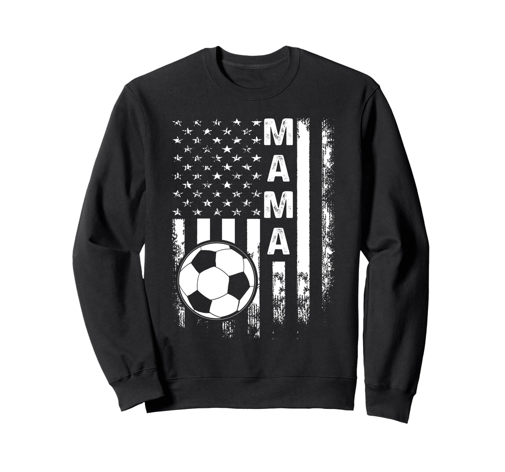 Soccer Mama America Flag Sweatshirt - Aesthetic Graphic Unisex - T-Shirt, Sweatshirt, Hoodie