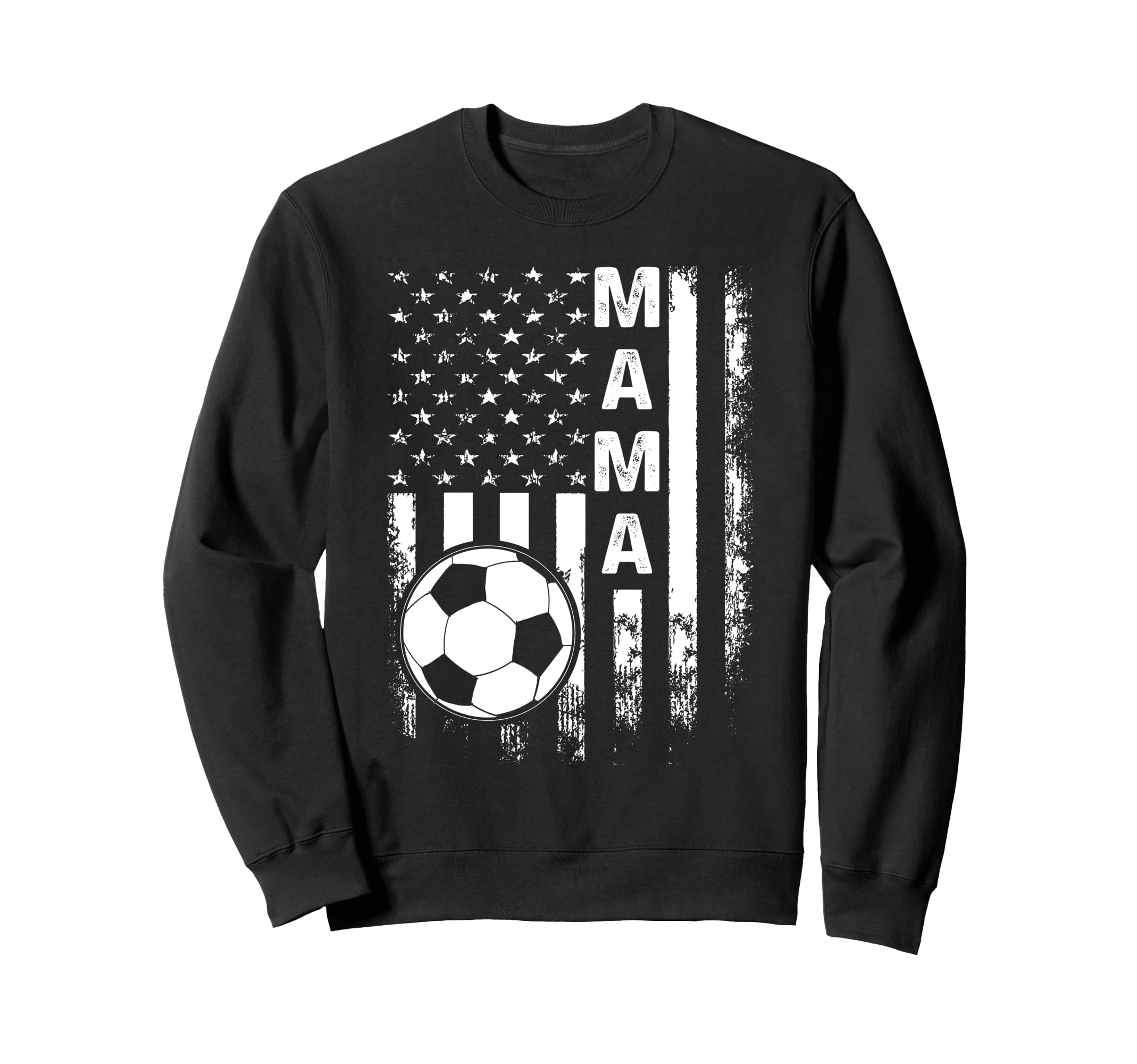Soccer Mama America Flag Sweatshirt - Aesthetic Graphic Unisex - T-Shirt, Sweatshirt, Hoodie