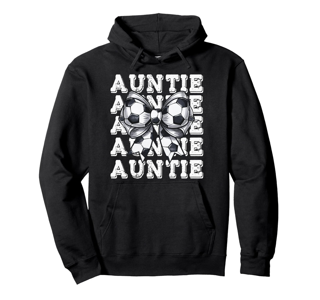 Coquette Soccer Auntie Matching Hoodie - Aesthetic Graphic Men Women - T-Shirt, Sweatshirt, Hoodie