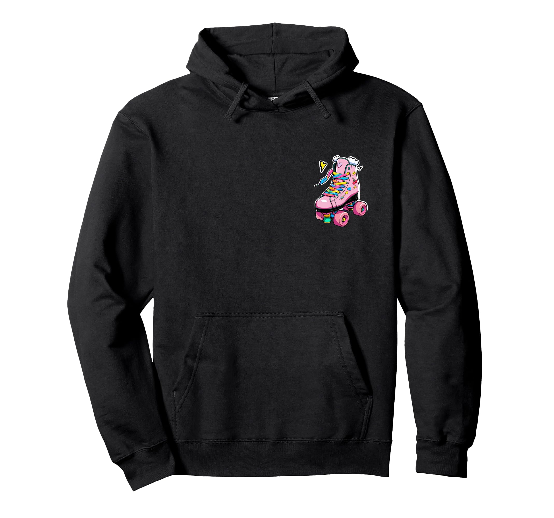 Pastel Roller Skate Kidcore Art Hoodie - Fun Novelty Design for Adults - T-Shirt, Sweatshirt, Hoodie
