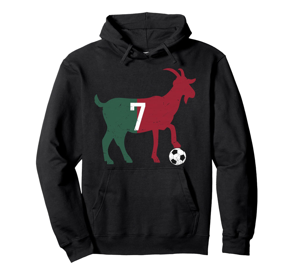 Goat 7 Number 7 Goat Football Soccer Hoodie - Streetwear Style Unisex - T-Shirt, Sweatshirt, Hoodie