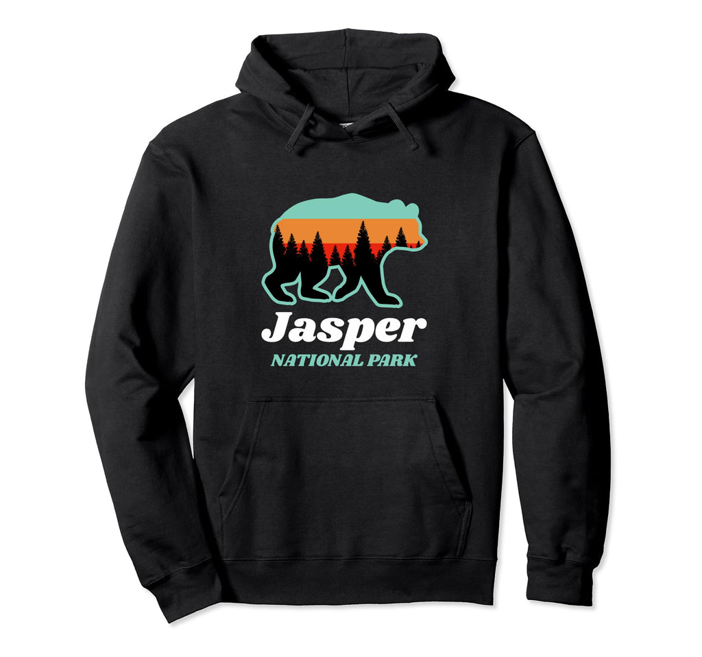 Jasper National Park Canada Bear Summer Hoodie - Unique Graphic Men Women - T-Shirt, Sweatshirt, Hoodie